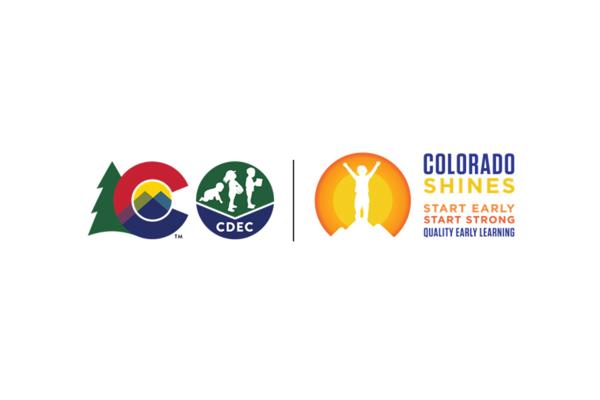 Colorado Shines and Colorado Department of Early Education logos