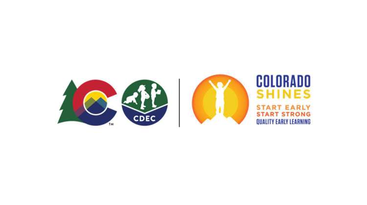 Colorado Shines and Colorado Department of Early Education logos