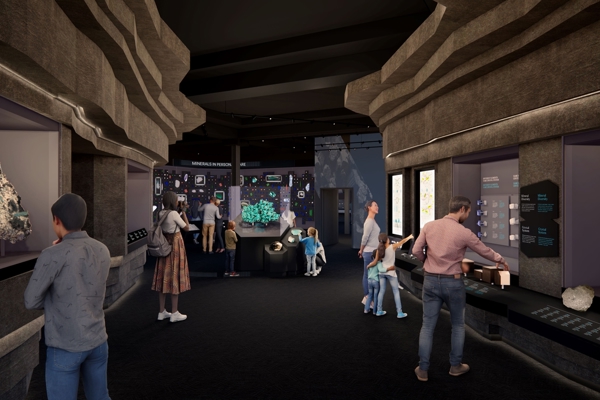 Gems and Minerals Hall rendering