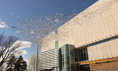 Edit Cloud Sculpture On The South Side Of The Building