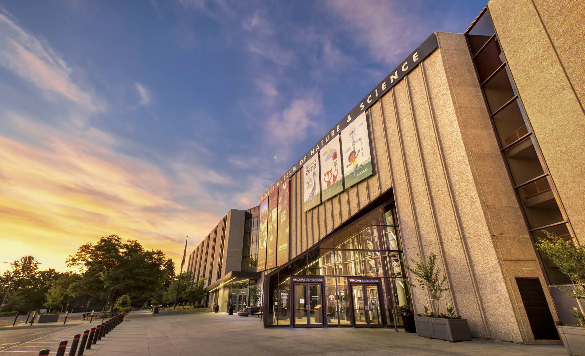 Front Of Museum With Sunsey