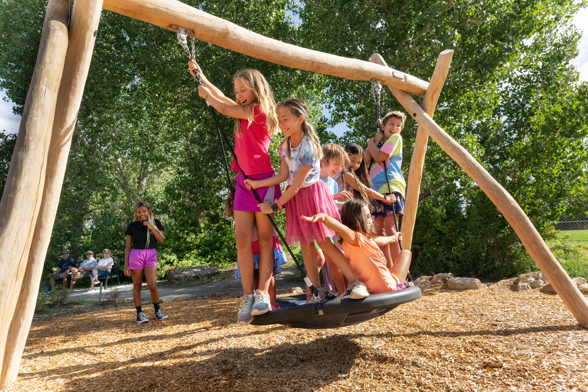Children play at Nature Play