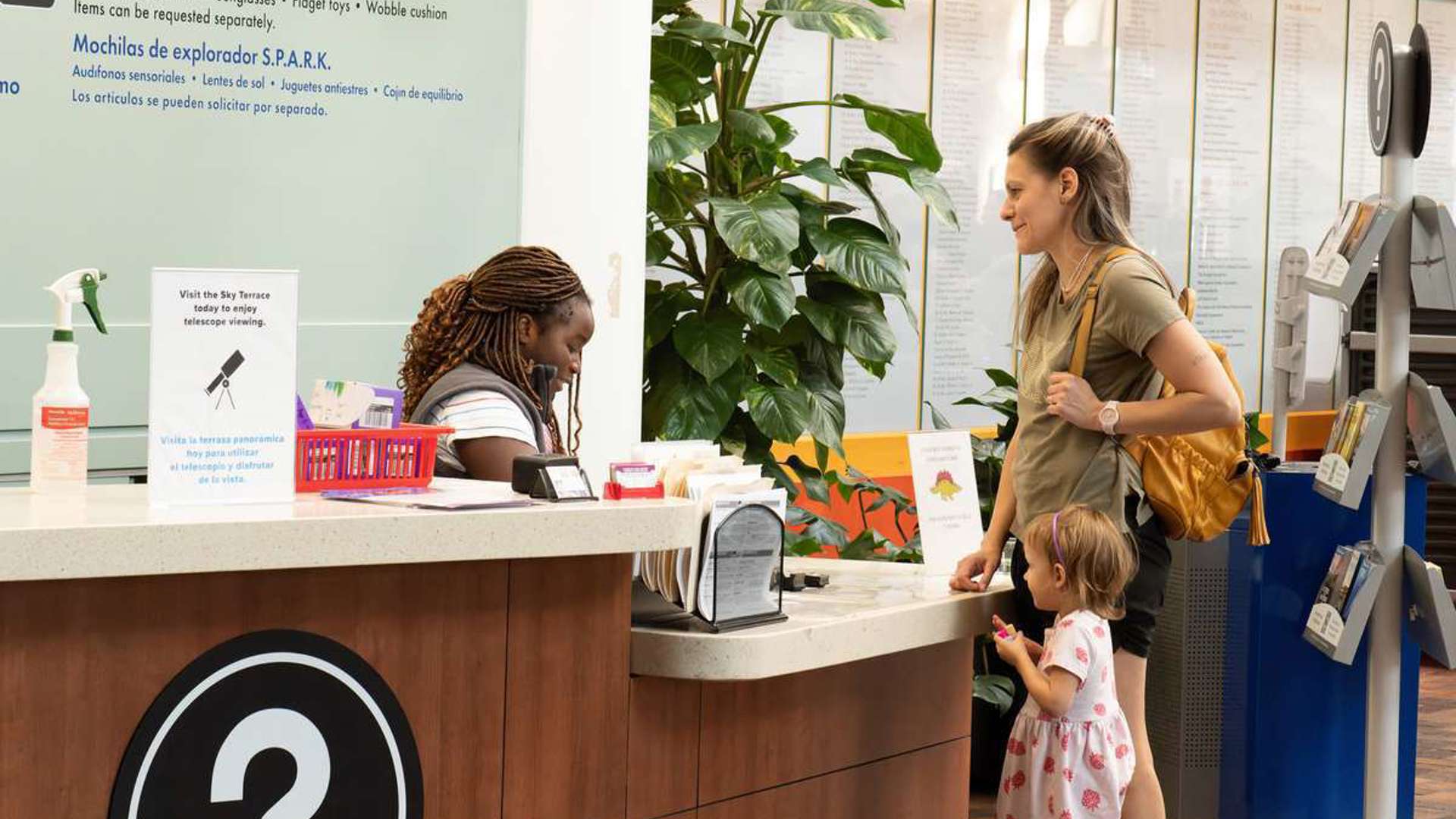 Guests at Information Desk
