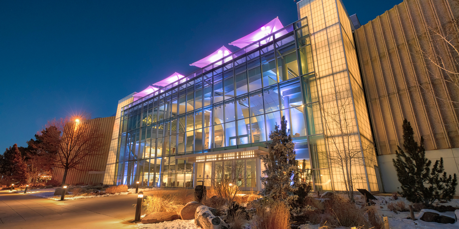 Museum West Atrium At Night