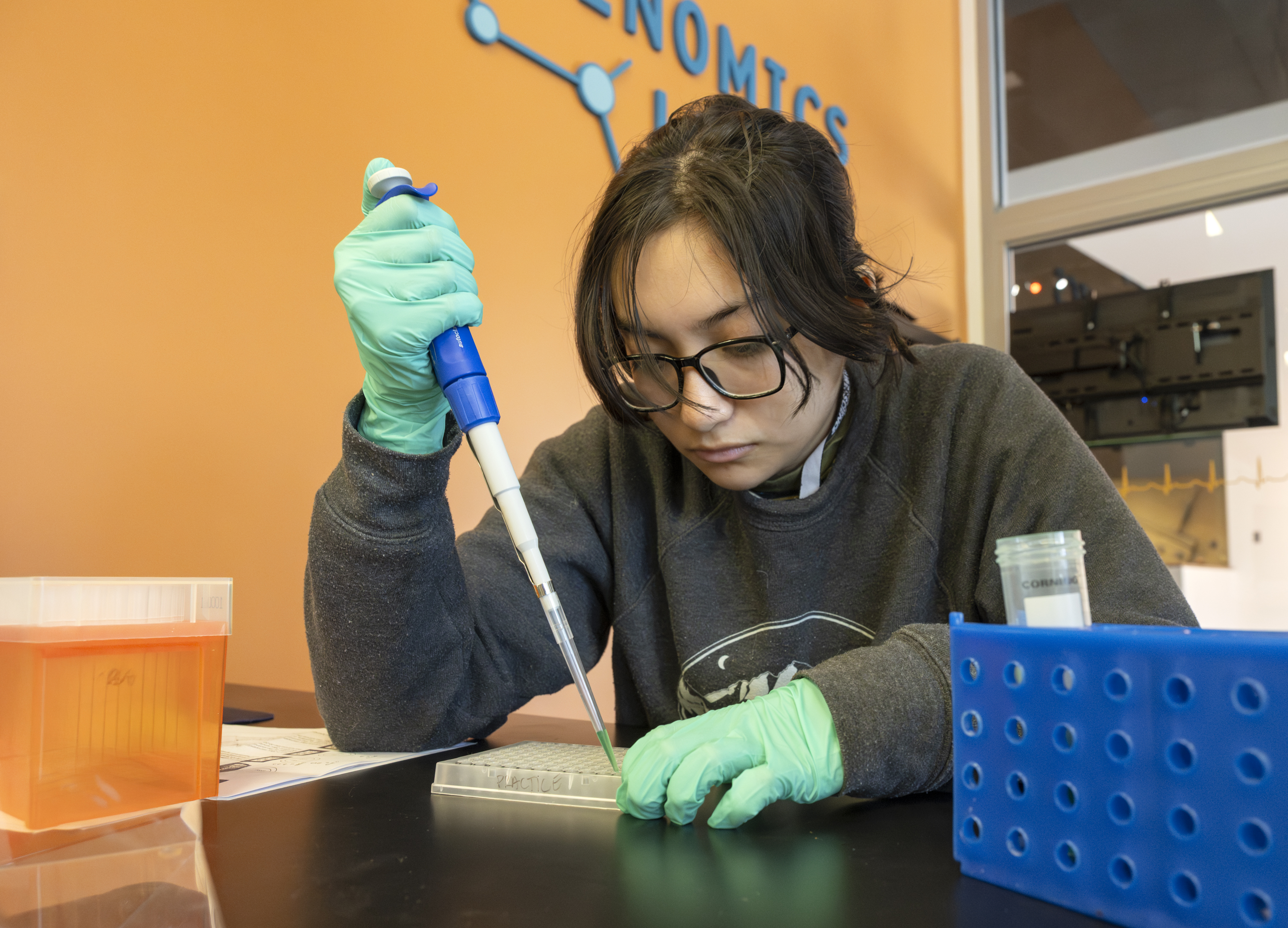Person working in a lab