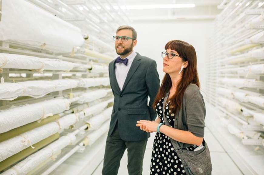 Two people in collections