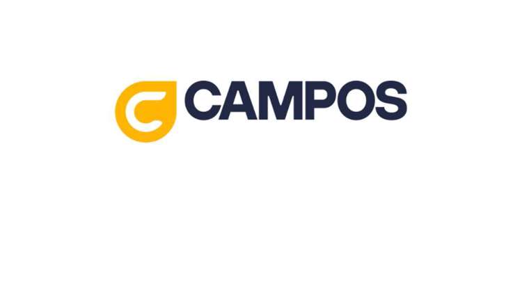 Yellow teardrop with white C next to text reading CAMPOS