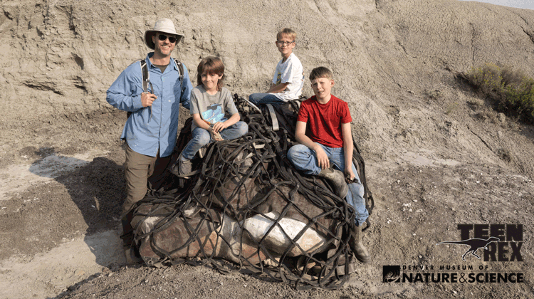 Tyler and the three kids who discovered Teen Rex