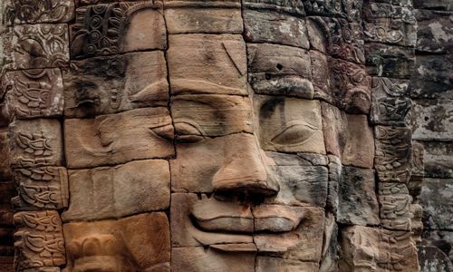 A Face Tower of Bayon Temple